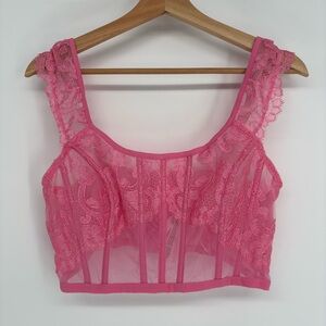 Victorias Secret Corset Top Pink Lingerie